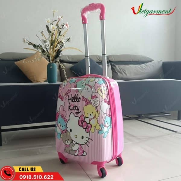 Vali Trẻ Em Màu Hồng In Hình Hello Kitty 10 vali hong cho be gai hello kitty
