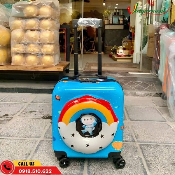 Vali Trẻ Em Màu Hồng In Hình Phi Hành Gia 10 vali tre em hinh phi hanh gia xanh duong