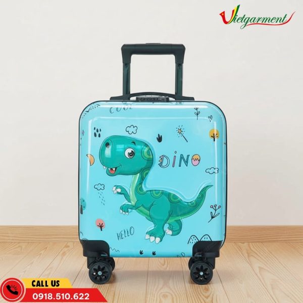 Vali Trẻ Em Màu Xanh Hình Khủng Long 13 vali tre em mau xanh hinh khung long