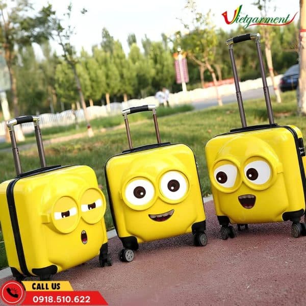 Vali Cho Bé Màu Vàng Hình Minion 8 vali tre em minion cao cap