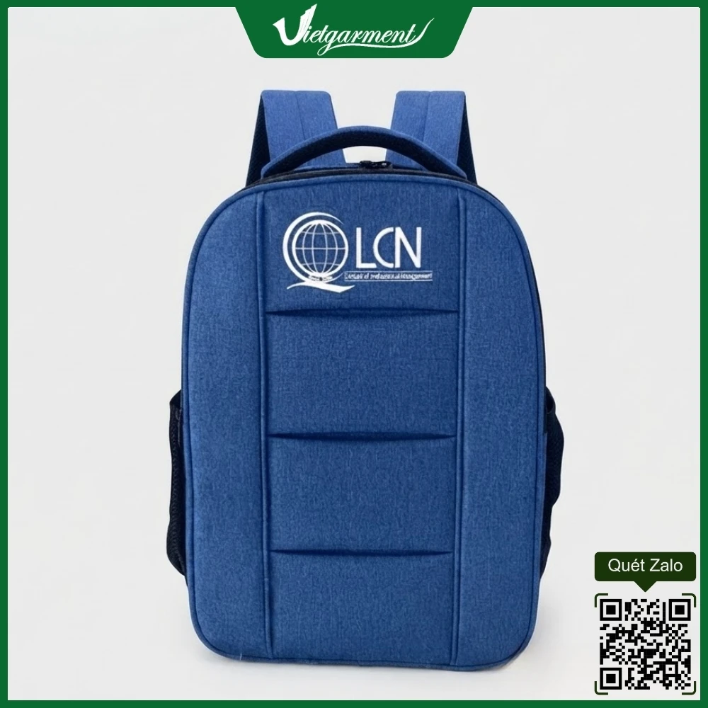 Balo Màu Xanh In Logo Khoa Quản Lý Công Nghiệp 3 Balo Màu Xanh In Logo Khoa Quản Lý Công Nghiệp