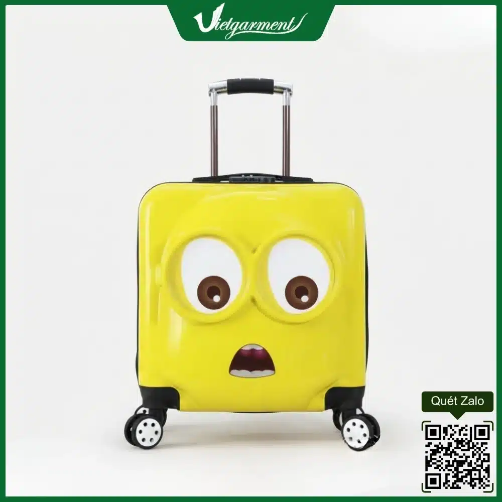 Vali Cho Bé Màu Vàng In Hình Minion 3 Vali cho bé màu vàng