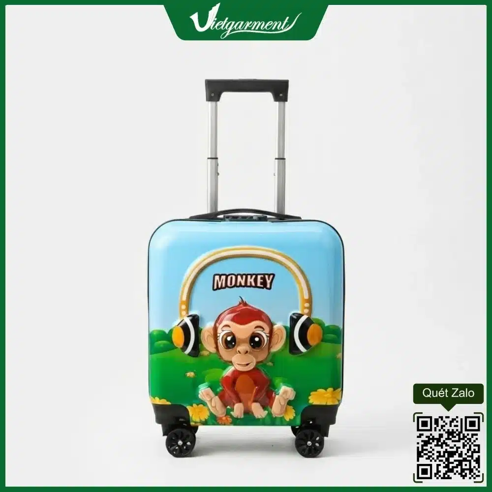 Vali dễ thương cho bé hình khỉ Monkey