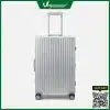 Vali khóa sập màu silver