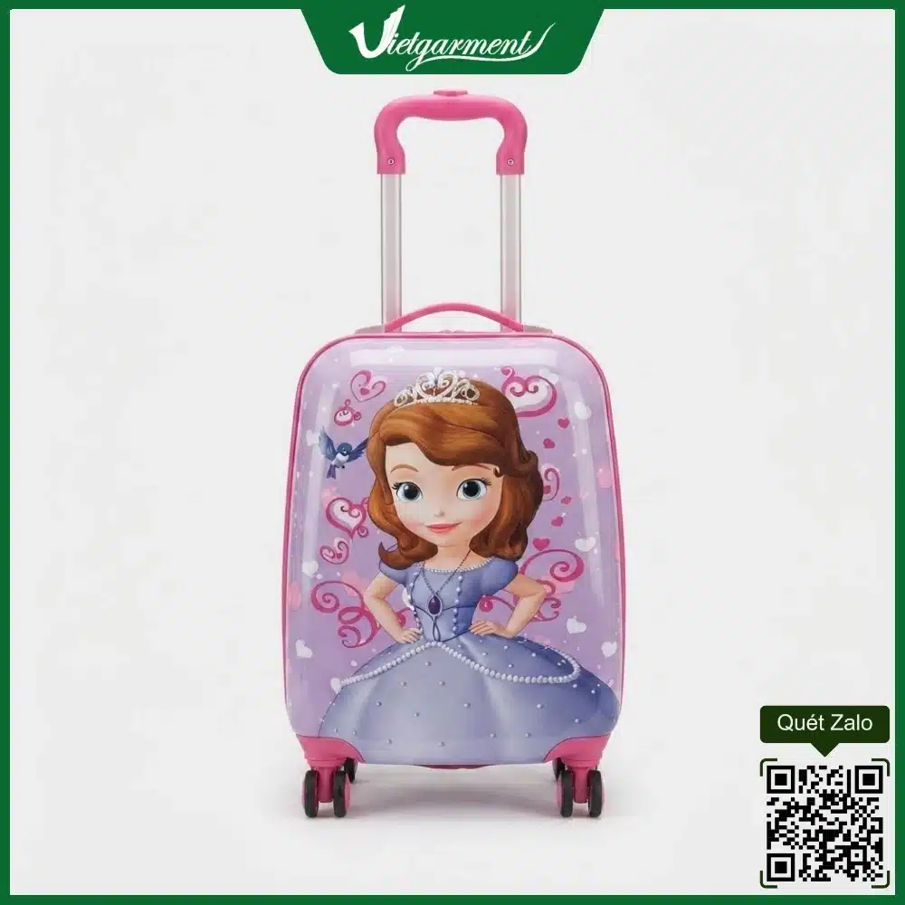 Vali màu hồng cho bé gái Sofia Đệ Nhất