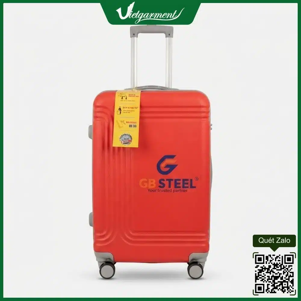 Vali nhựa size 20 in logo công ty GB Steel