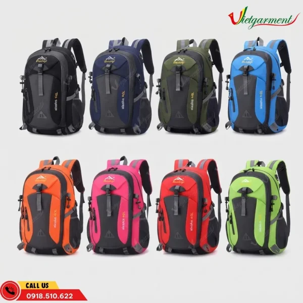 Balo dã ngoại 40L màu xanh than rộng rãi