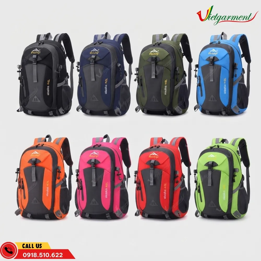 Balo dã ngoại 40L màu xanh than rộng rãi