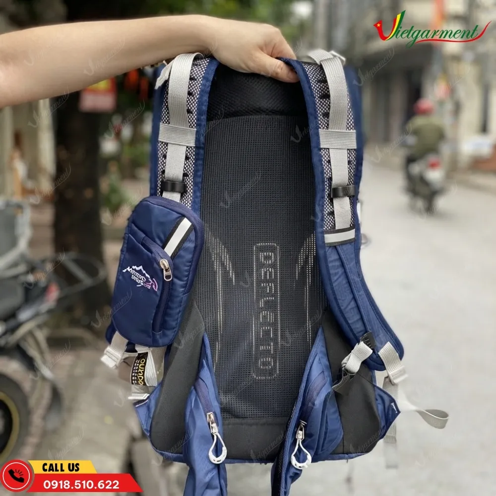 Balo du lịch 20L có khung trợ lực màu xanh dương