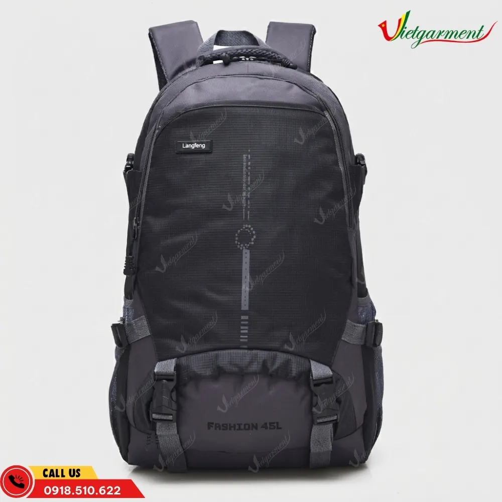 Balo du lịch dung tích 45L màu đen