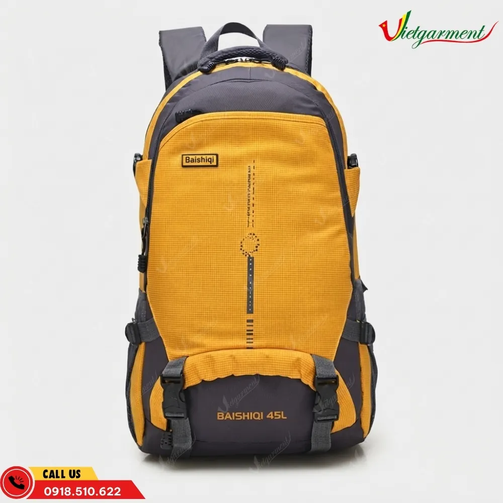 Balo du lịch dung tích 45L màu vàng