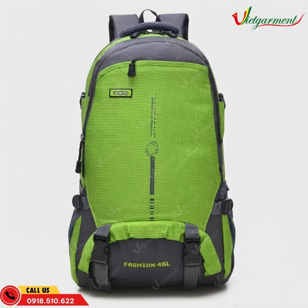 Balo du lịch dung tích 45L màu xanh lá