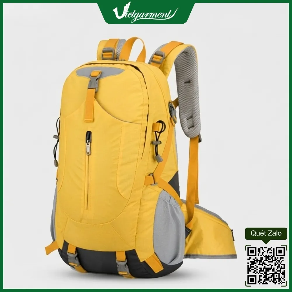Balo du lịch trekking dung tích 30L màu vàng