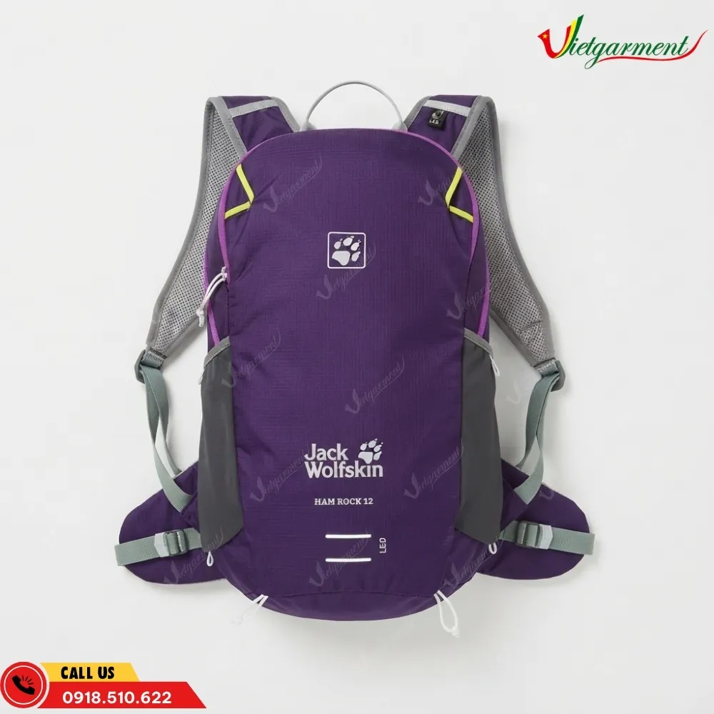 Balo trekking siêu nhẹ dung tích 12L màu tím