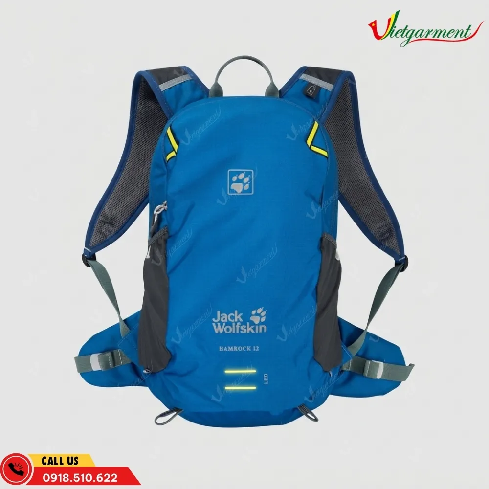 Balo trekking siêu nhẹ dung tích 12L màu xanh dương