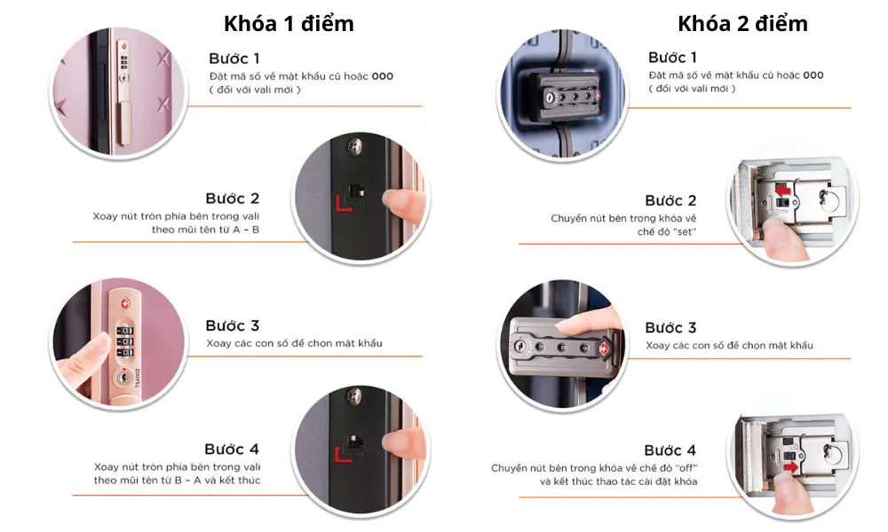 Hướng dẫn đổi mật khẩu loại khoá hợp kim nhôm