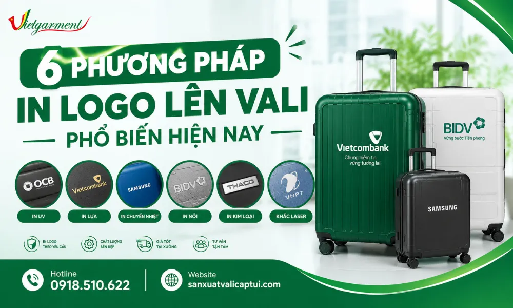 Phương pháp in logo lên vali