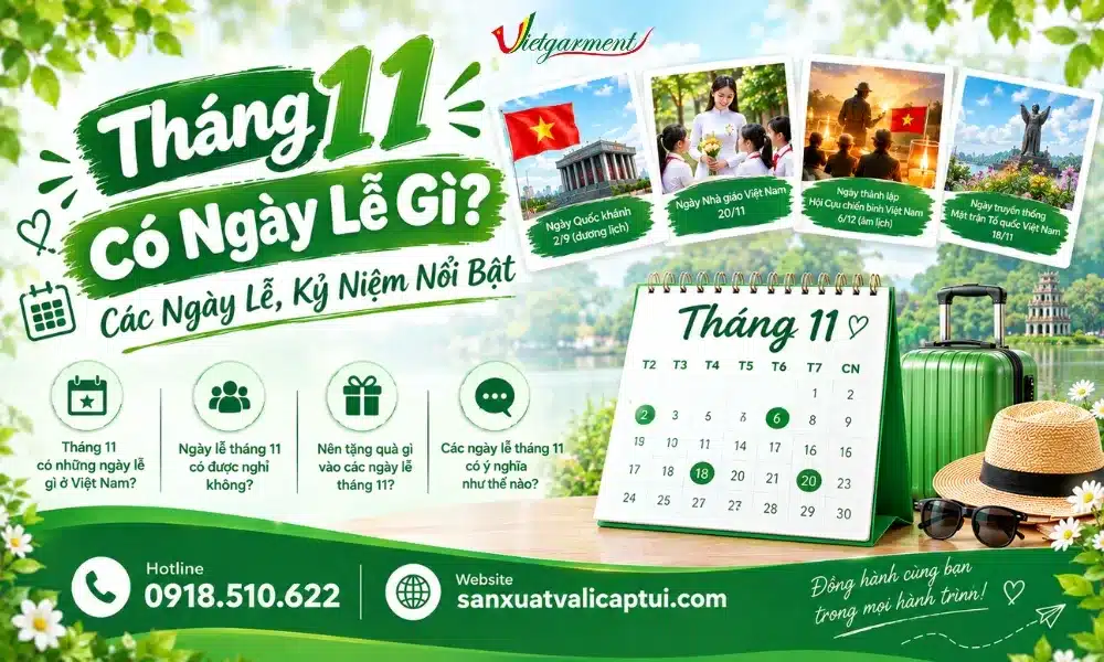 Tháng 11 có ngày lễ gì ở Việt Nam?